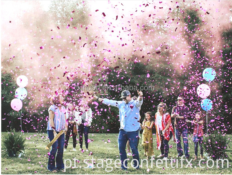 Festa de aniversário confetes de casamento holi pó confete de gênero partido popper